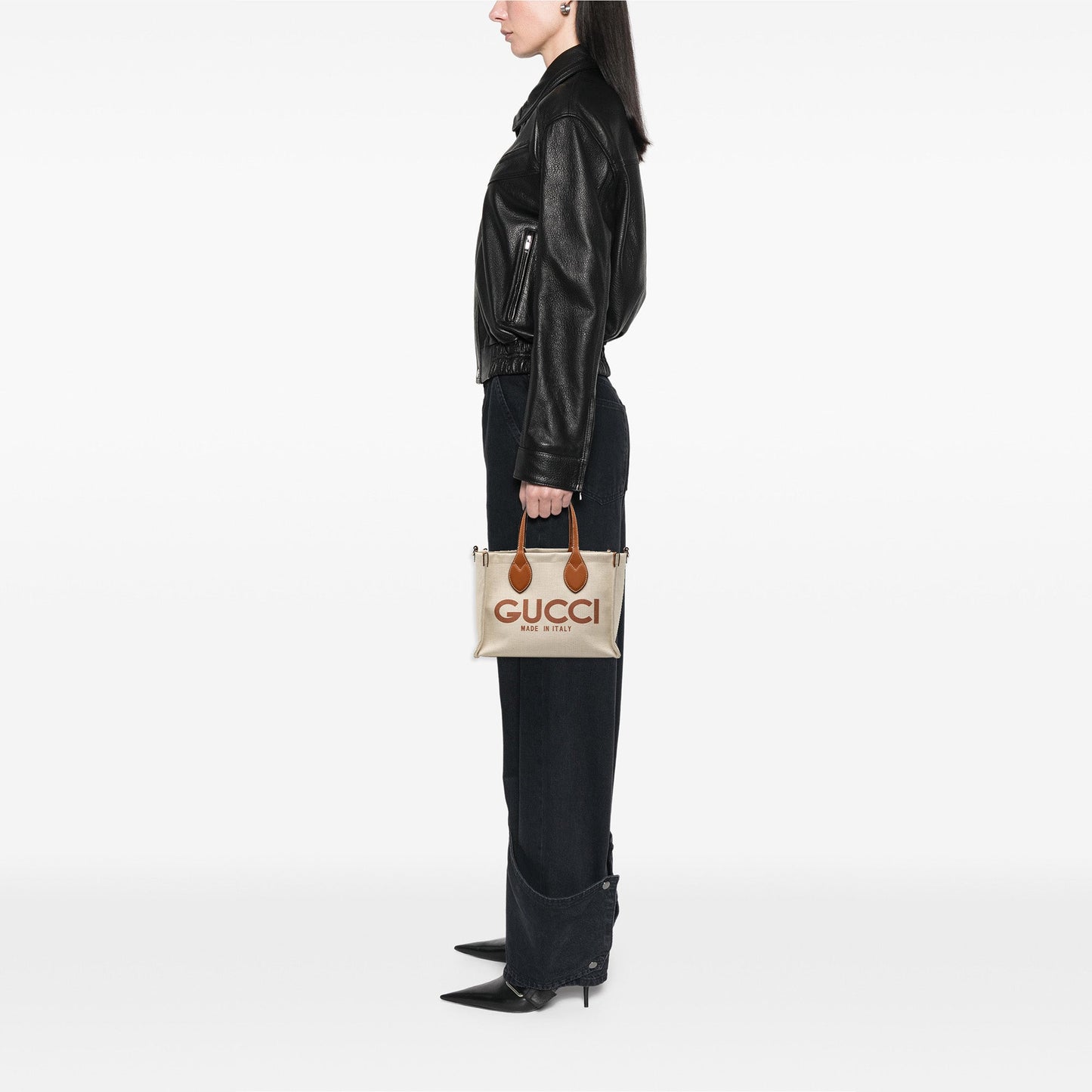 Gucci Medium Canvas Logo Tote