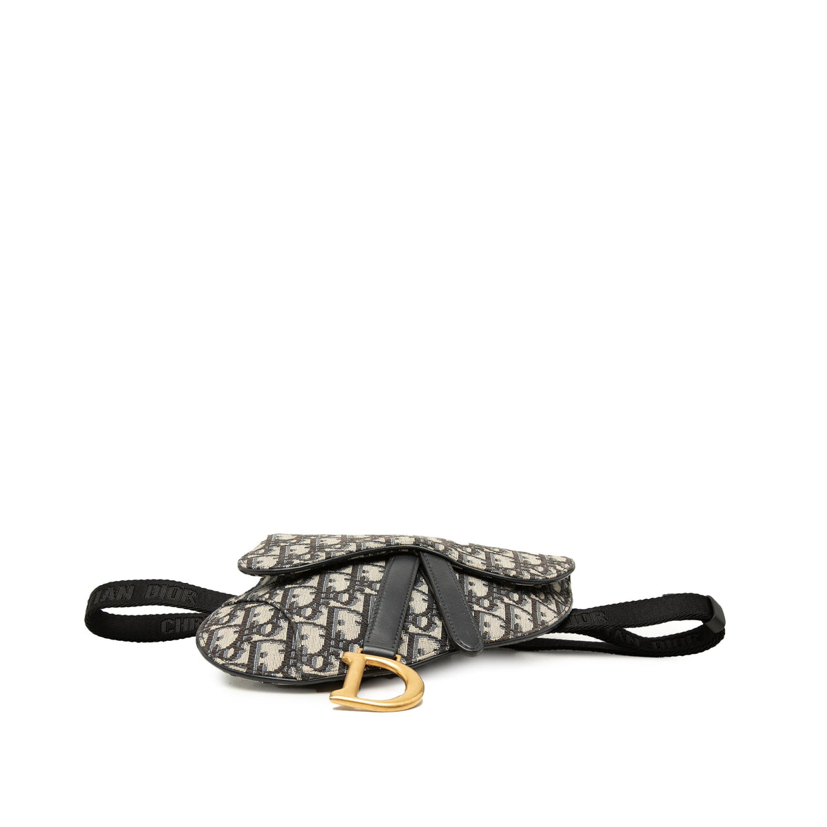 Dior Mini Oblique Canvas Saddle Belt Pouch