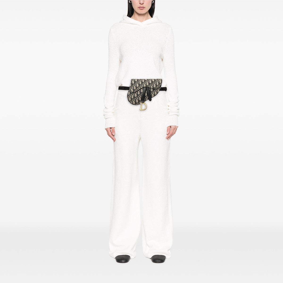Dior Mini Oblique Canvas Saddle Belt Pouch