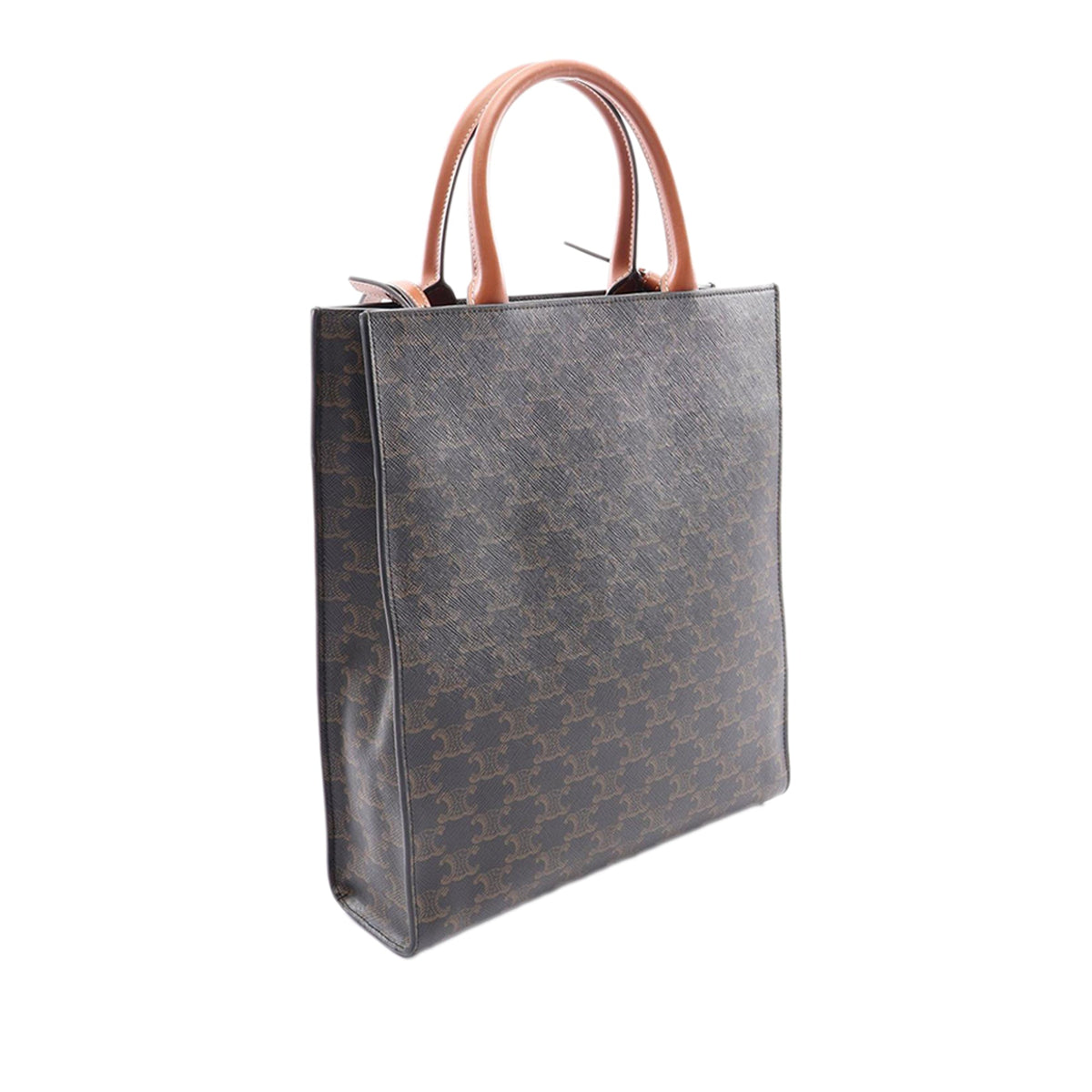 Celine Small Triomphe Coated Canvas Vertical Cabas Tote