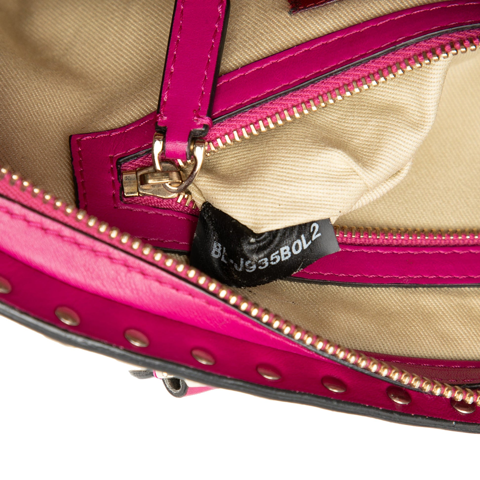 Leather Rockstud Top Handle Bag