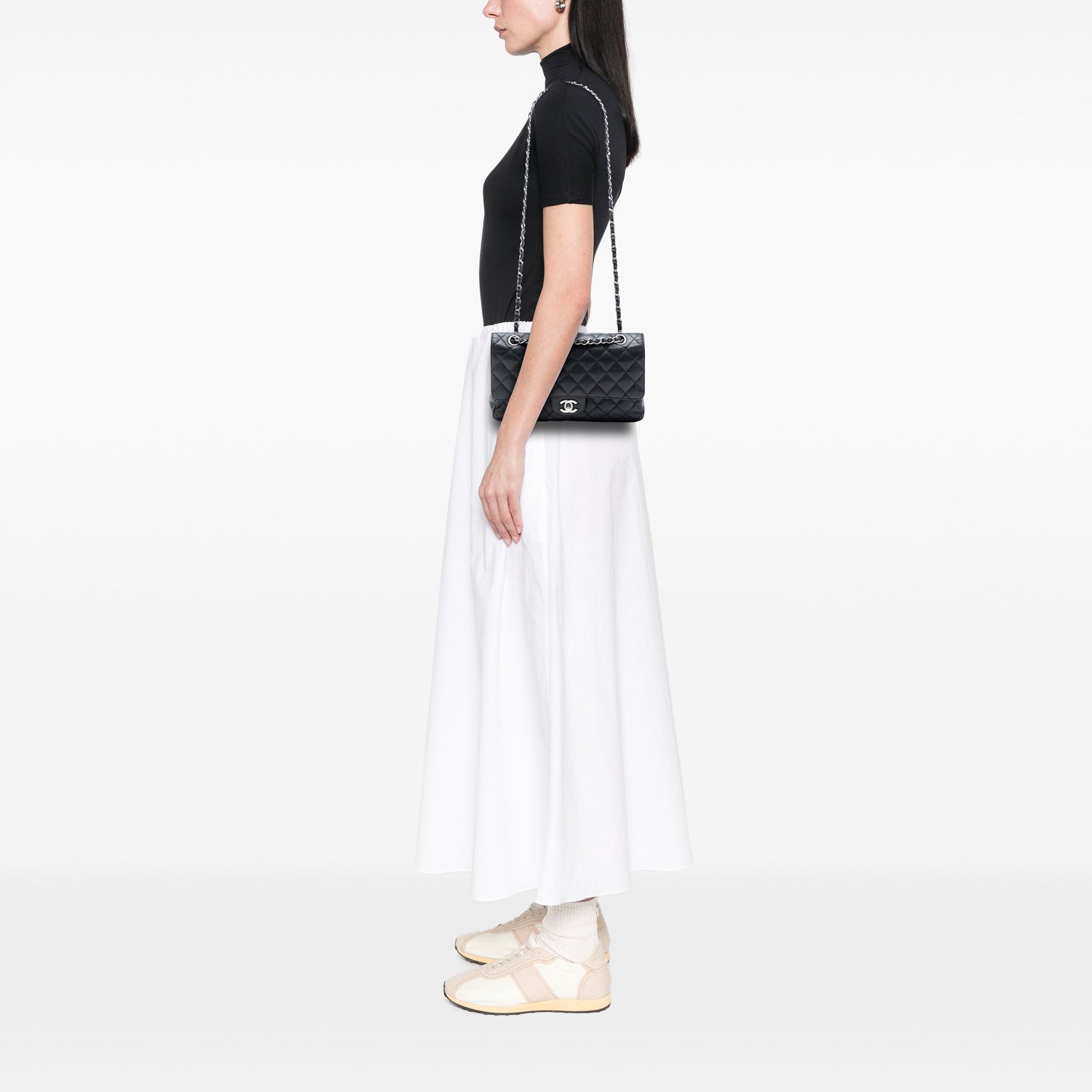 Chanel Medium Classic Caviar Double Flap