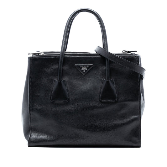 Prada Glace Calf Twin Pocket Satchel
