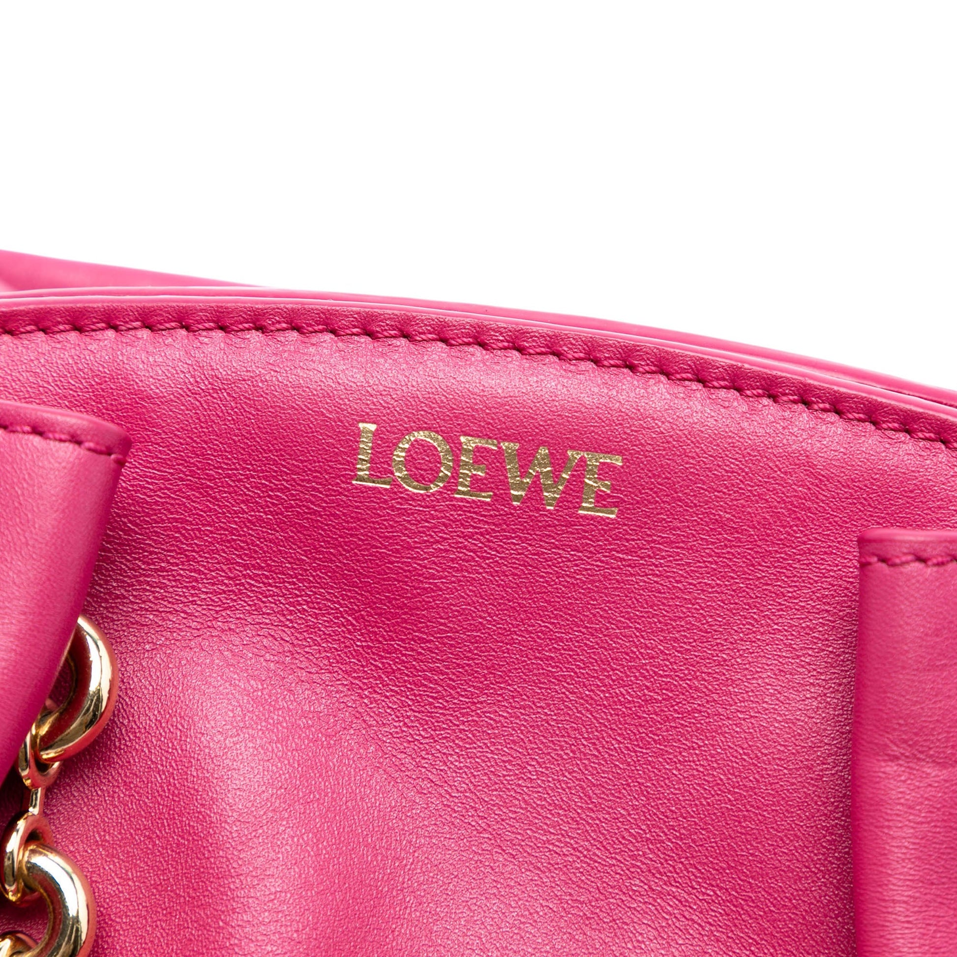 LOEWE Leather Paseo Chain Satchel