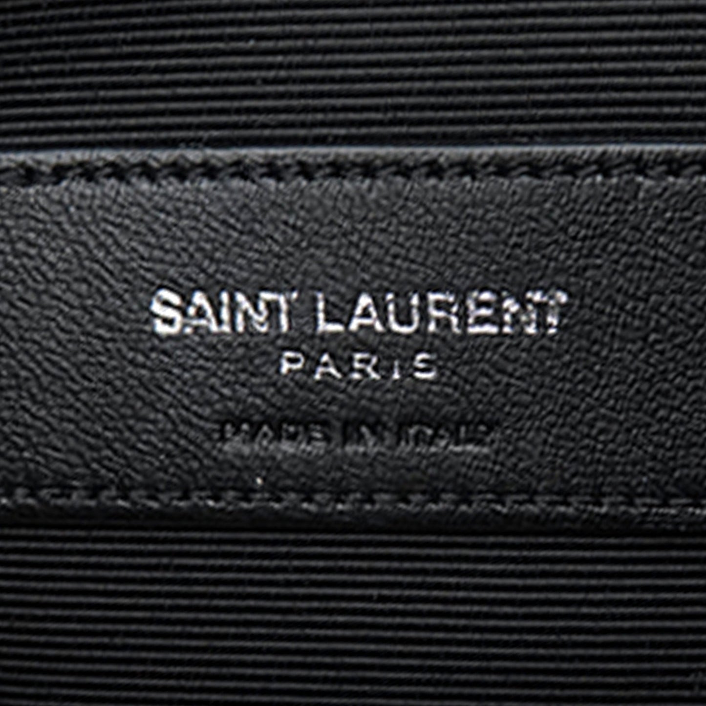 Saint Laurent Baby Sheepskin Chevron Classic Monogram Chain Bag