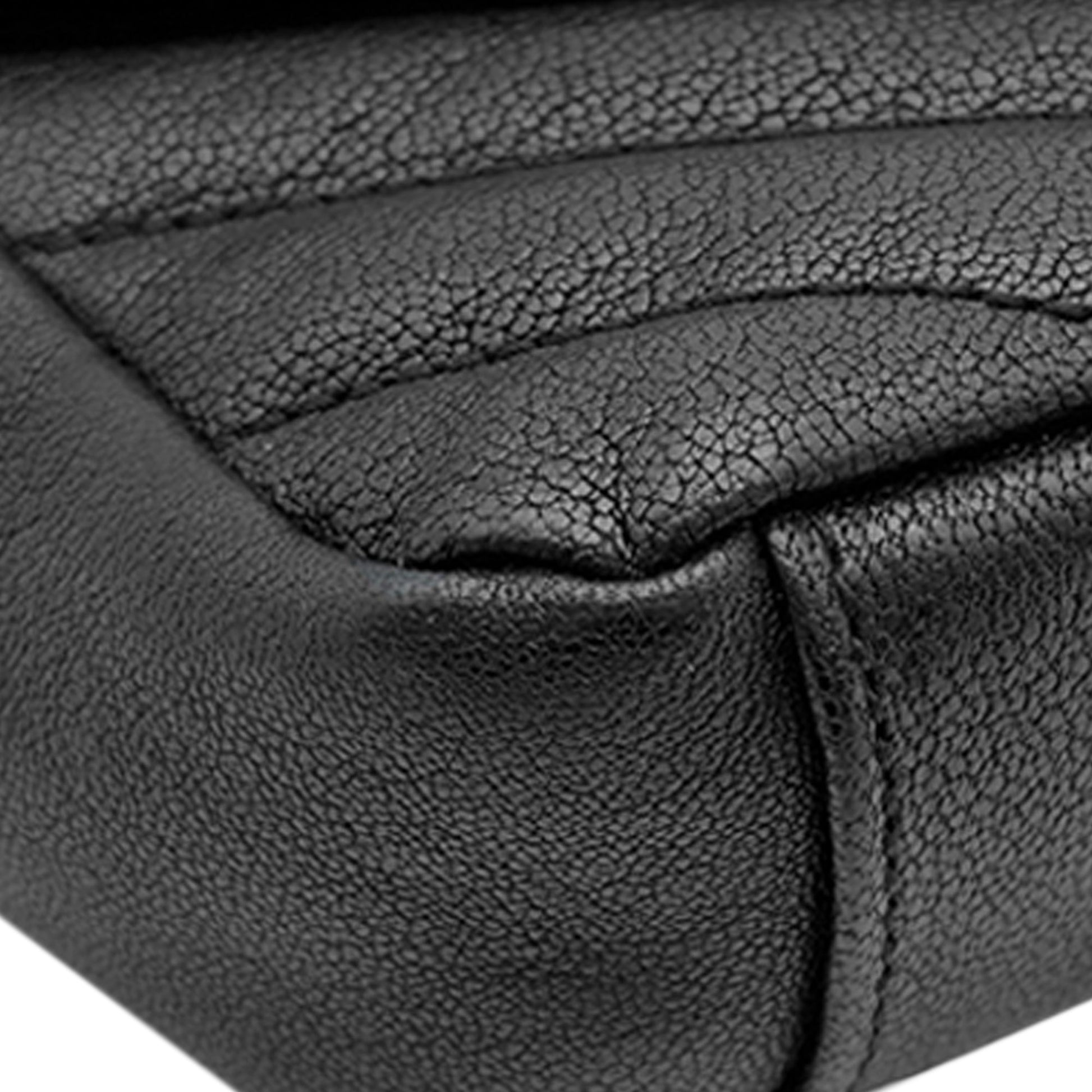 Saint Laurent Baby Sheepskin Chevron Classic Monogram Chain Bag