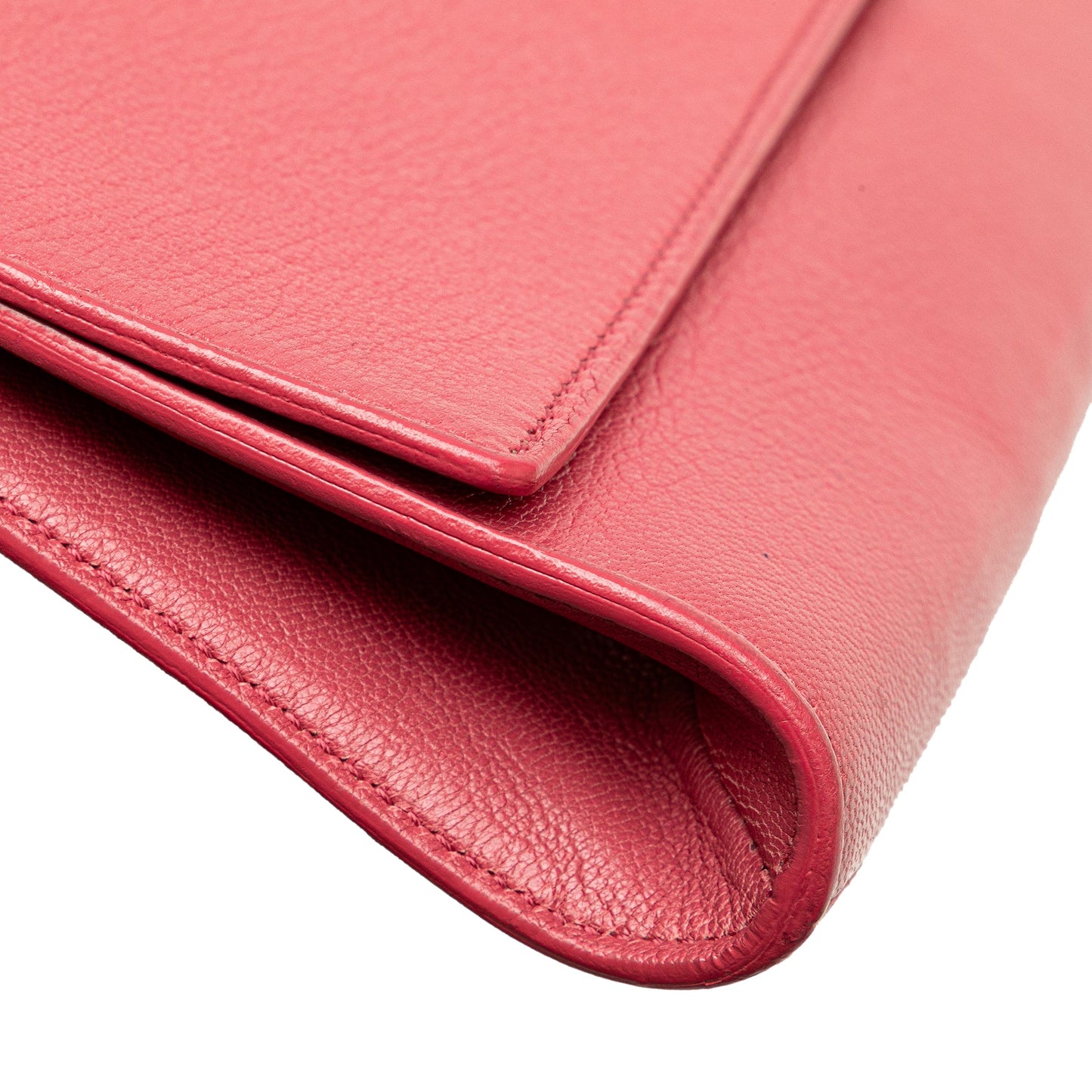 Saint Laurent Large Leather Belle de Jour Clutch