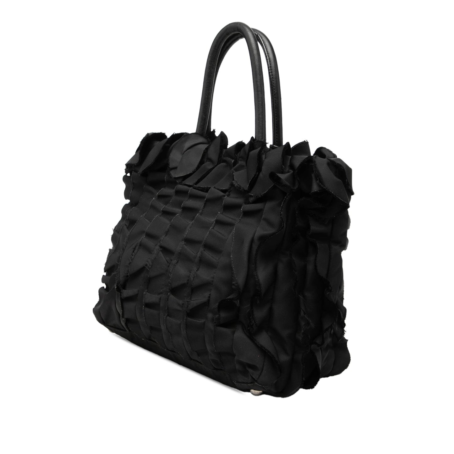 Prada Tessuto Ruffle Tote