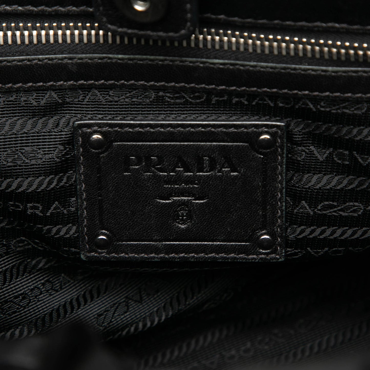 Prada Tessuto Ruffle Tote