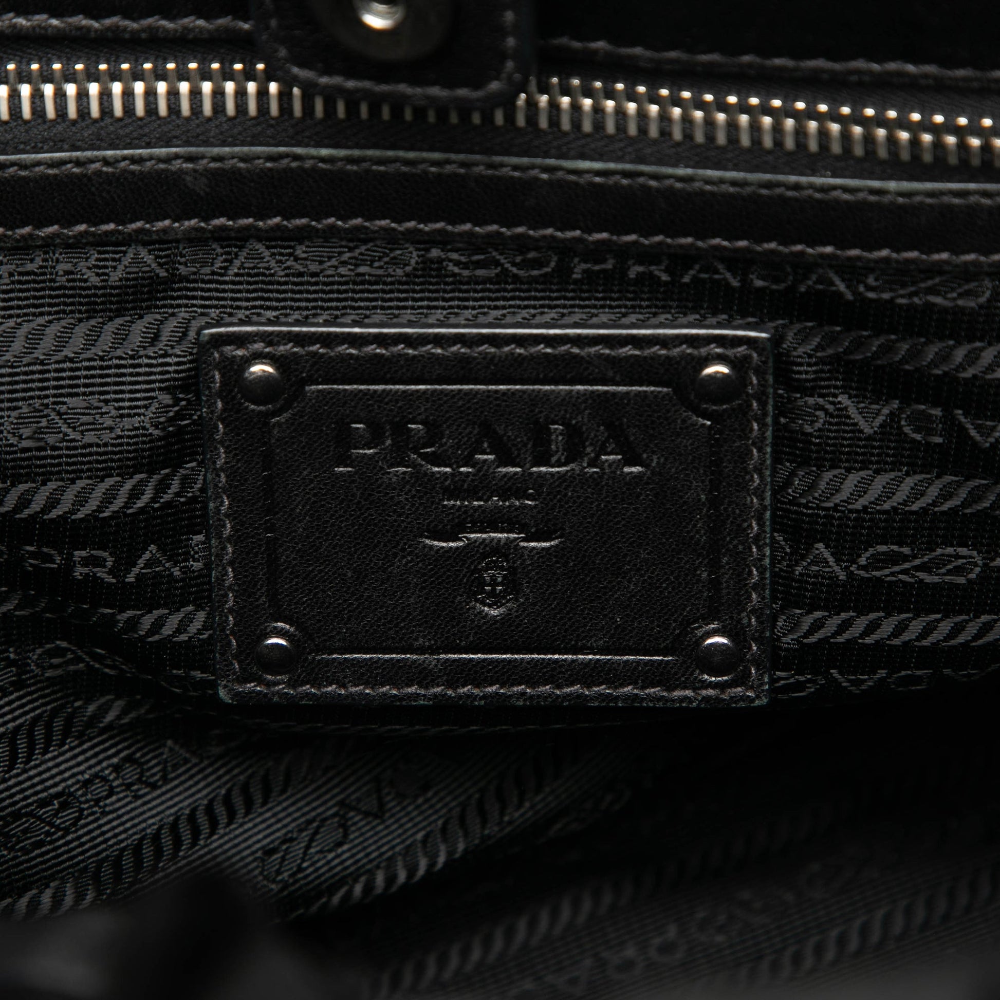 Prada Tessuto Ruffle Tote