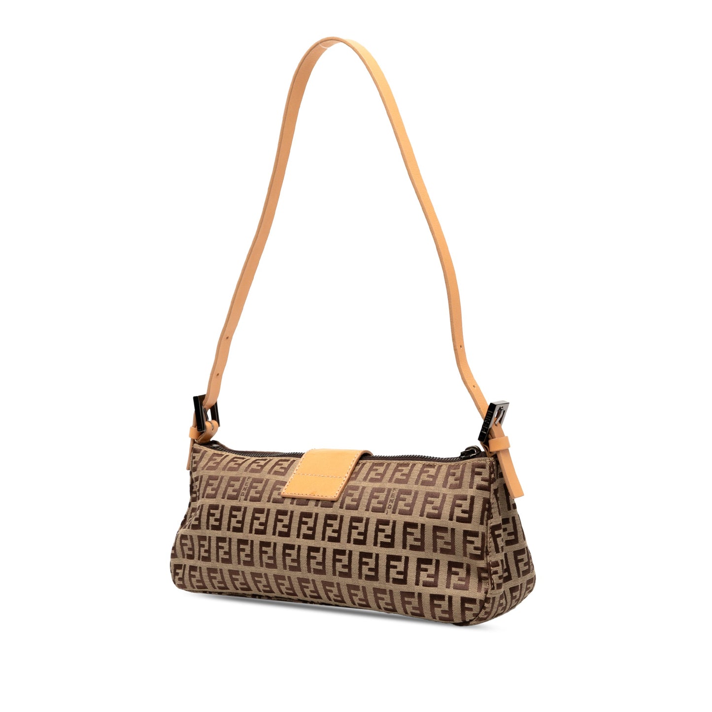 Fendi Zucchino Canvas Shoulder Bag