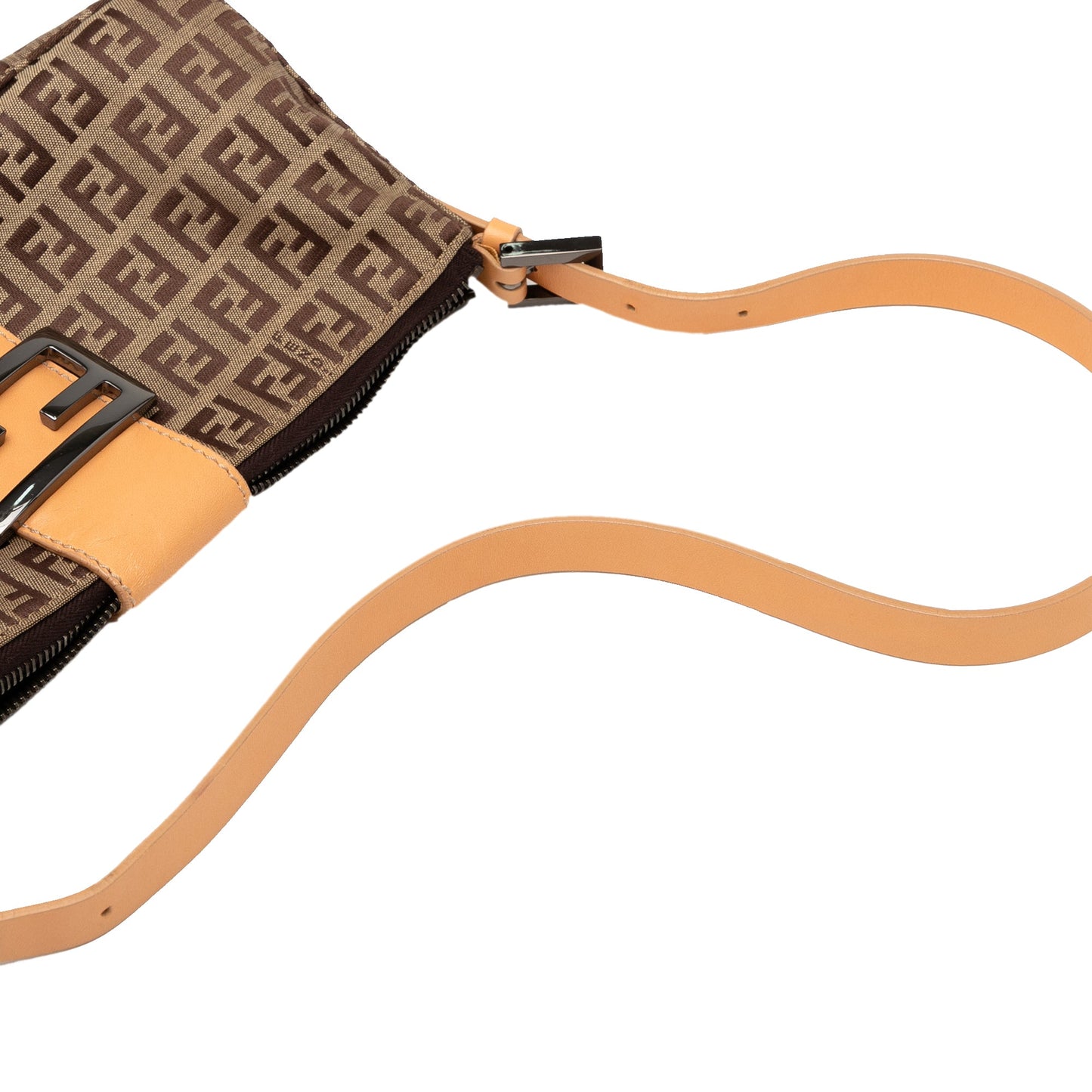 Fendi Zucchino Canvas Shoulder Bag