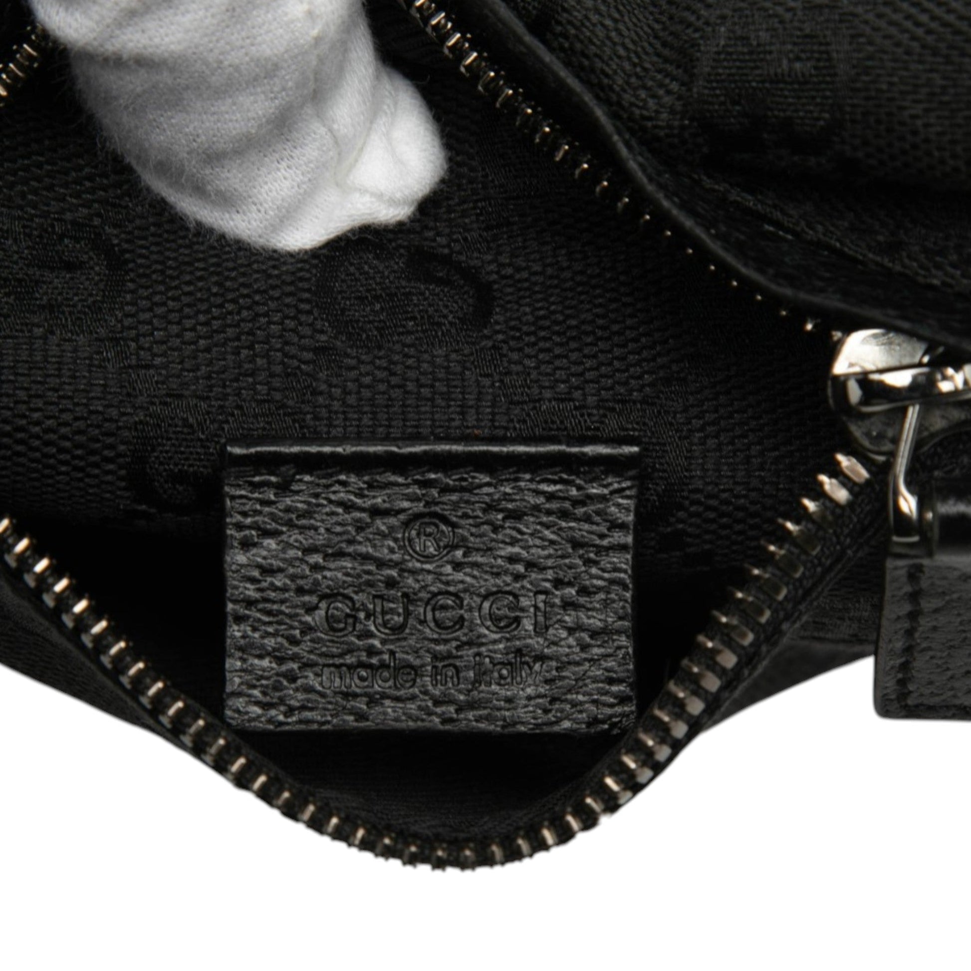 GG Canvas Double Pocket Belt Bag