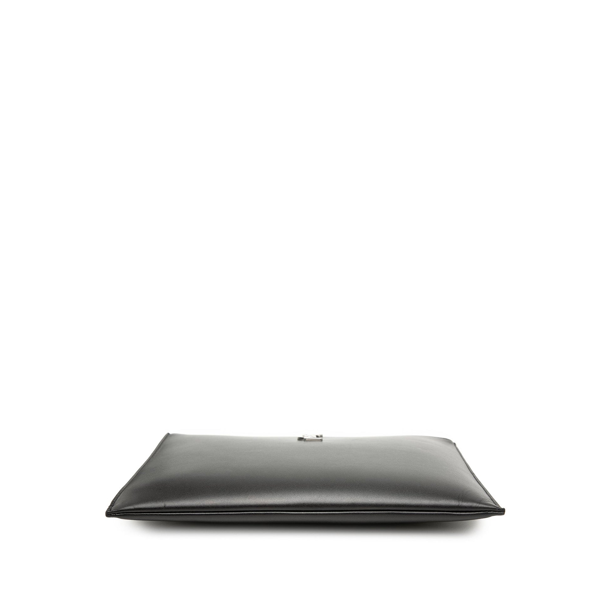 Saint Laurent Leather Monogram Ipad Case