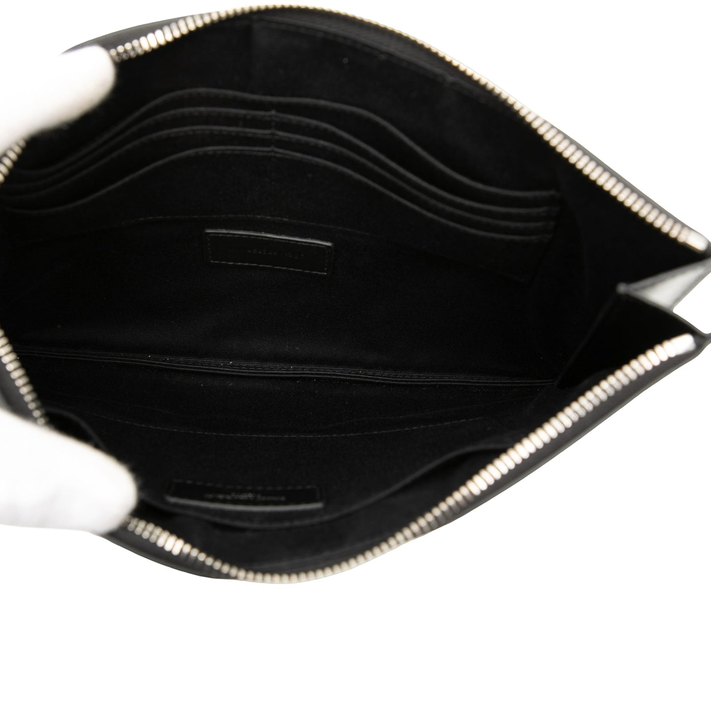 Saint Laurent Leather Monogram Ipad Case