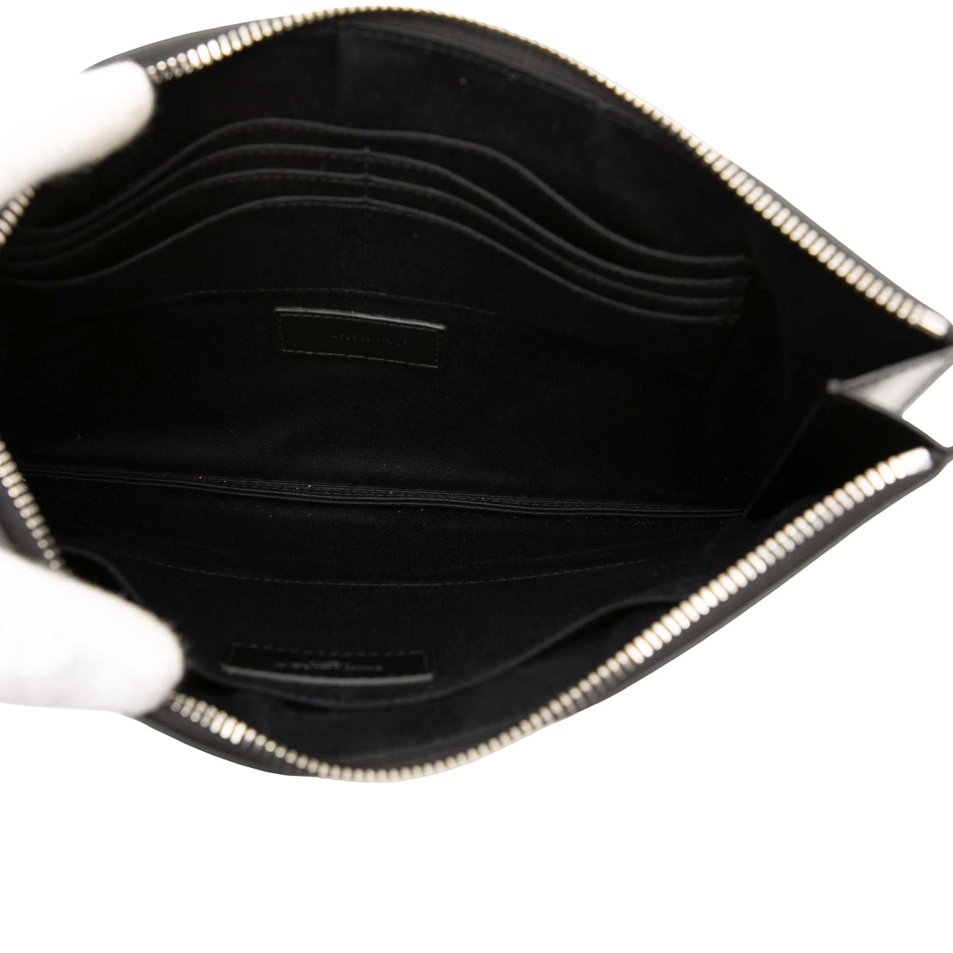 Saint Laurent Leather Monogram Ipad Case