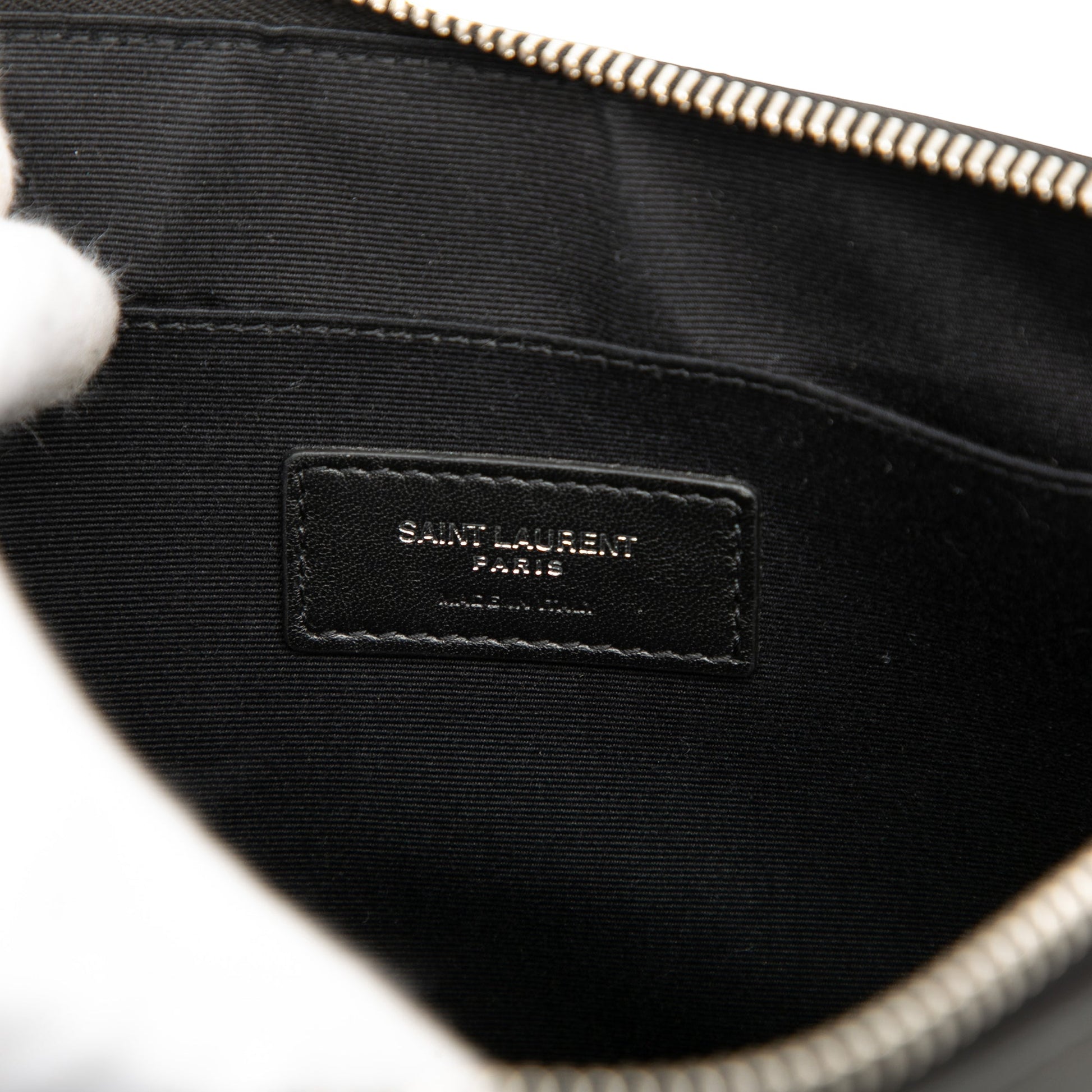 Saint Laurent Leather Monogram Ipad Case