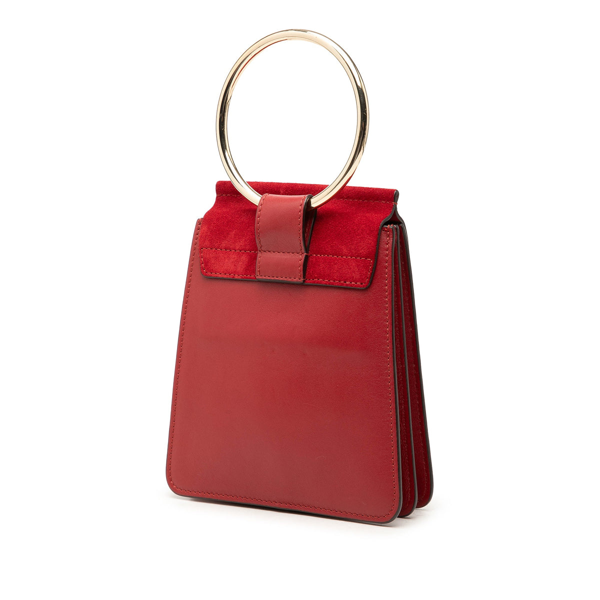 Chloé Mini Calfskin and Suede Faye Bracelet Bag