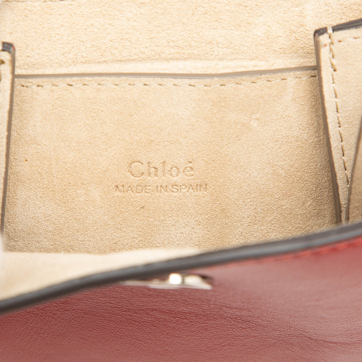 Chloé Mini Calfskin and Suede Faye Bracelet Bag