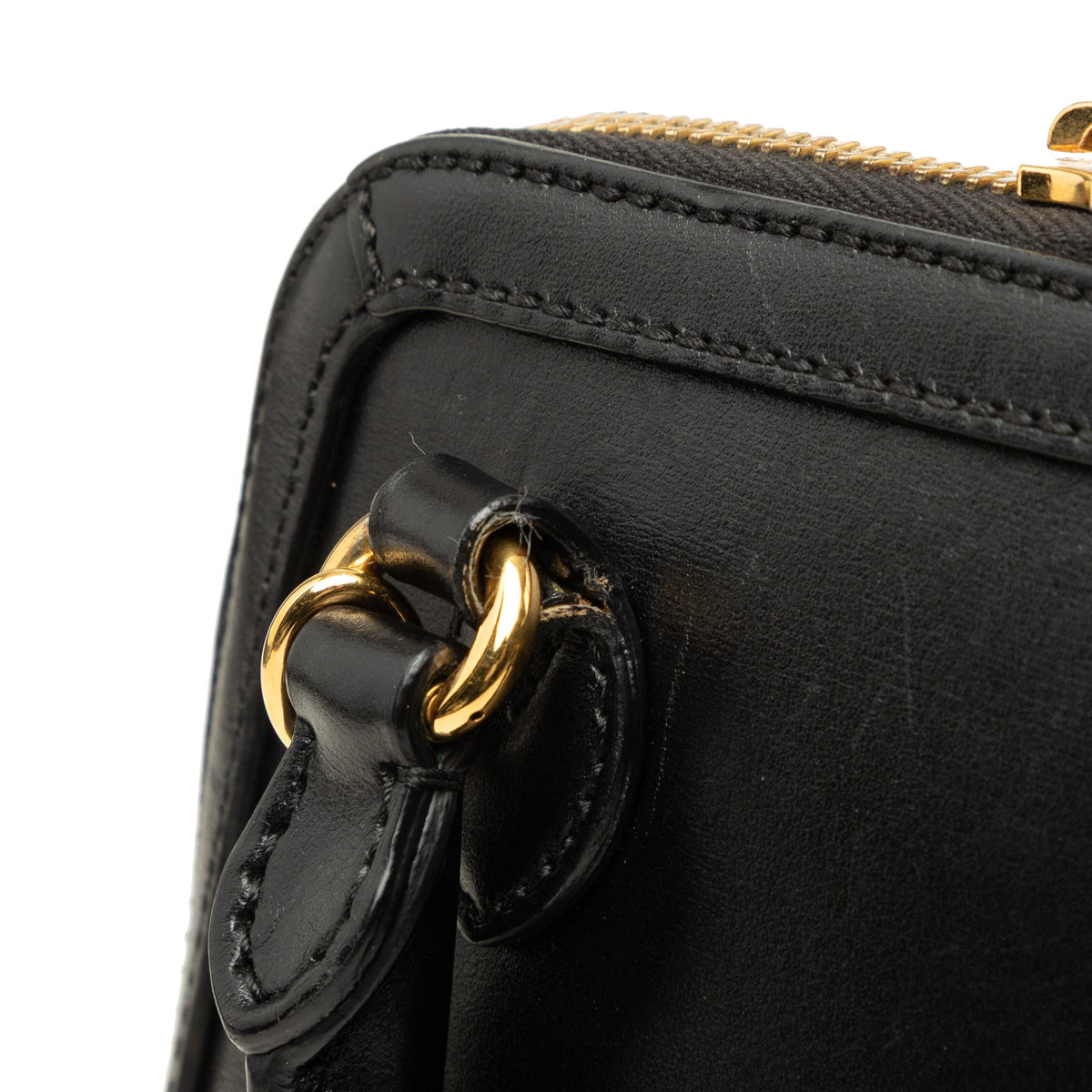 Gucci Small Calfskin Horsebit 1955 Satchel — Black