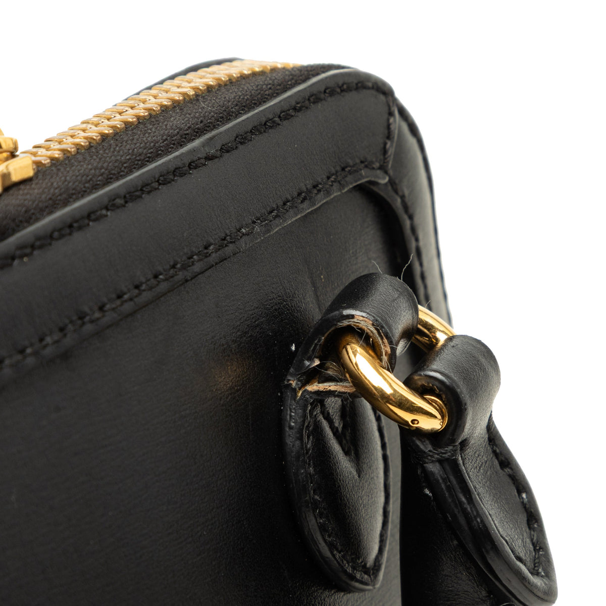 Gucci Small Calfskin Horsebit 1955 Satchel — Black