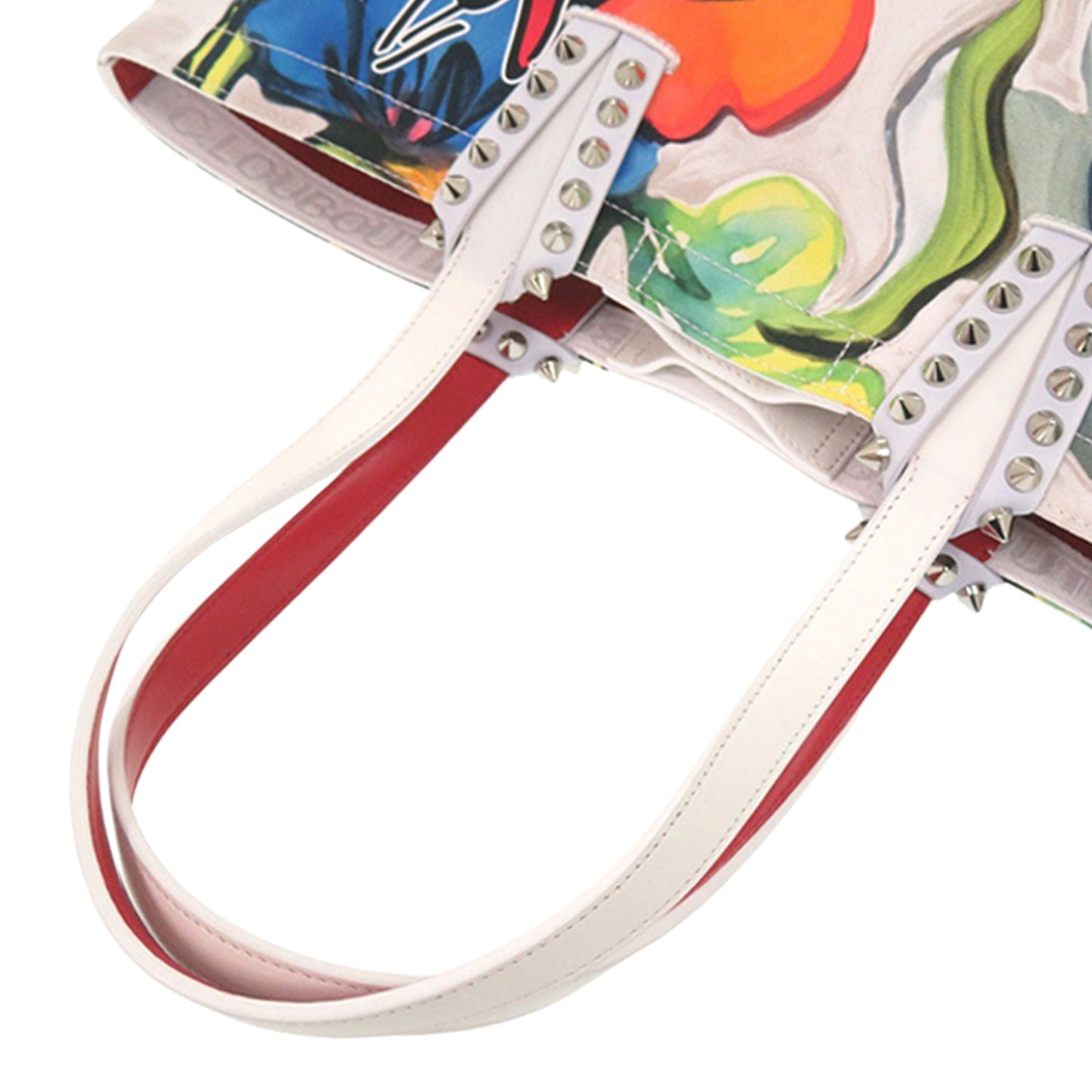 Christian Louboutin Small Floral Printed Canvas Cabata Tote