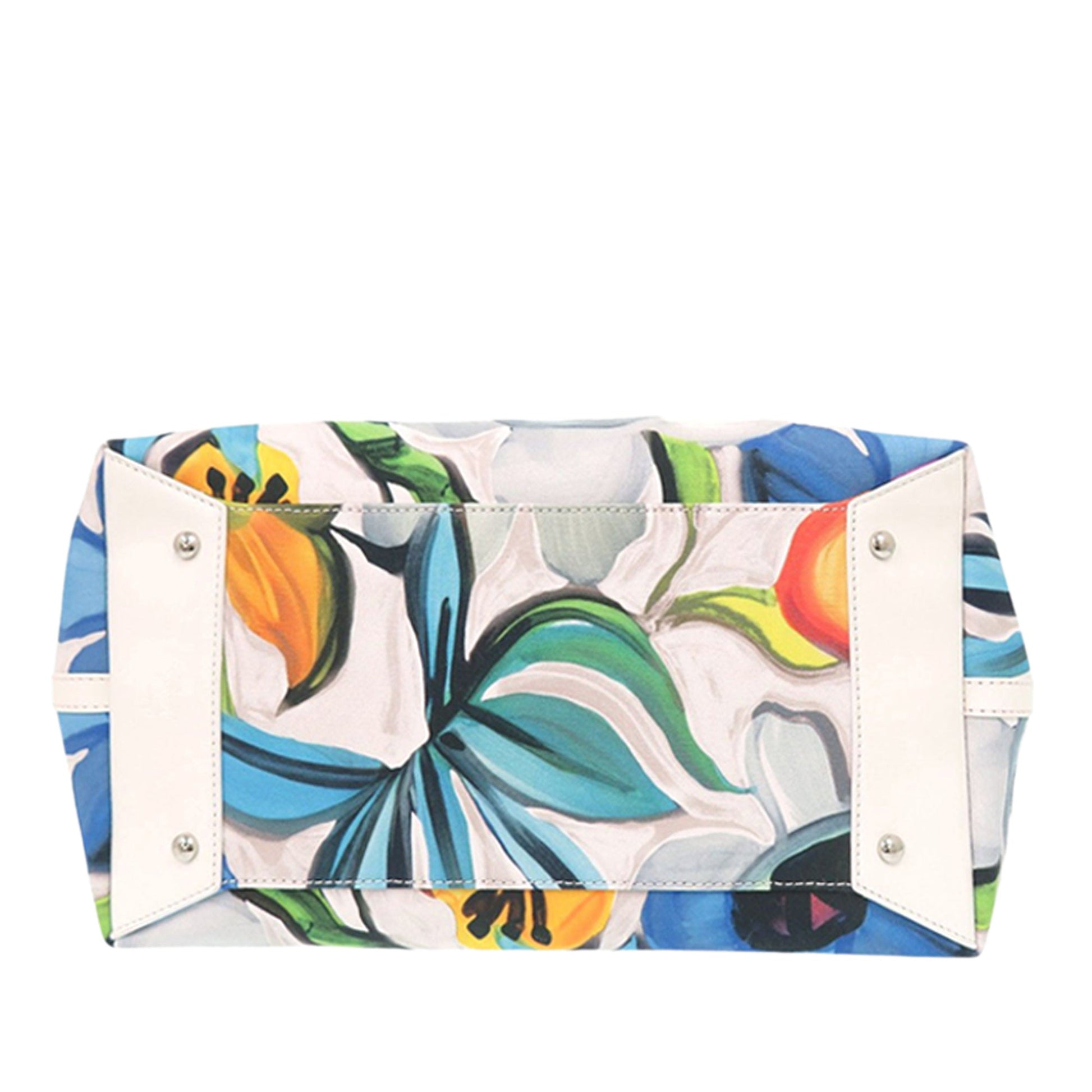 Christian Louboutin Small Floral Printed Canvas Cabata Tote