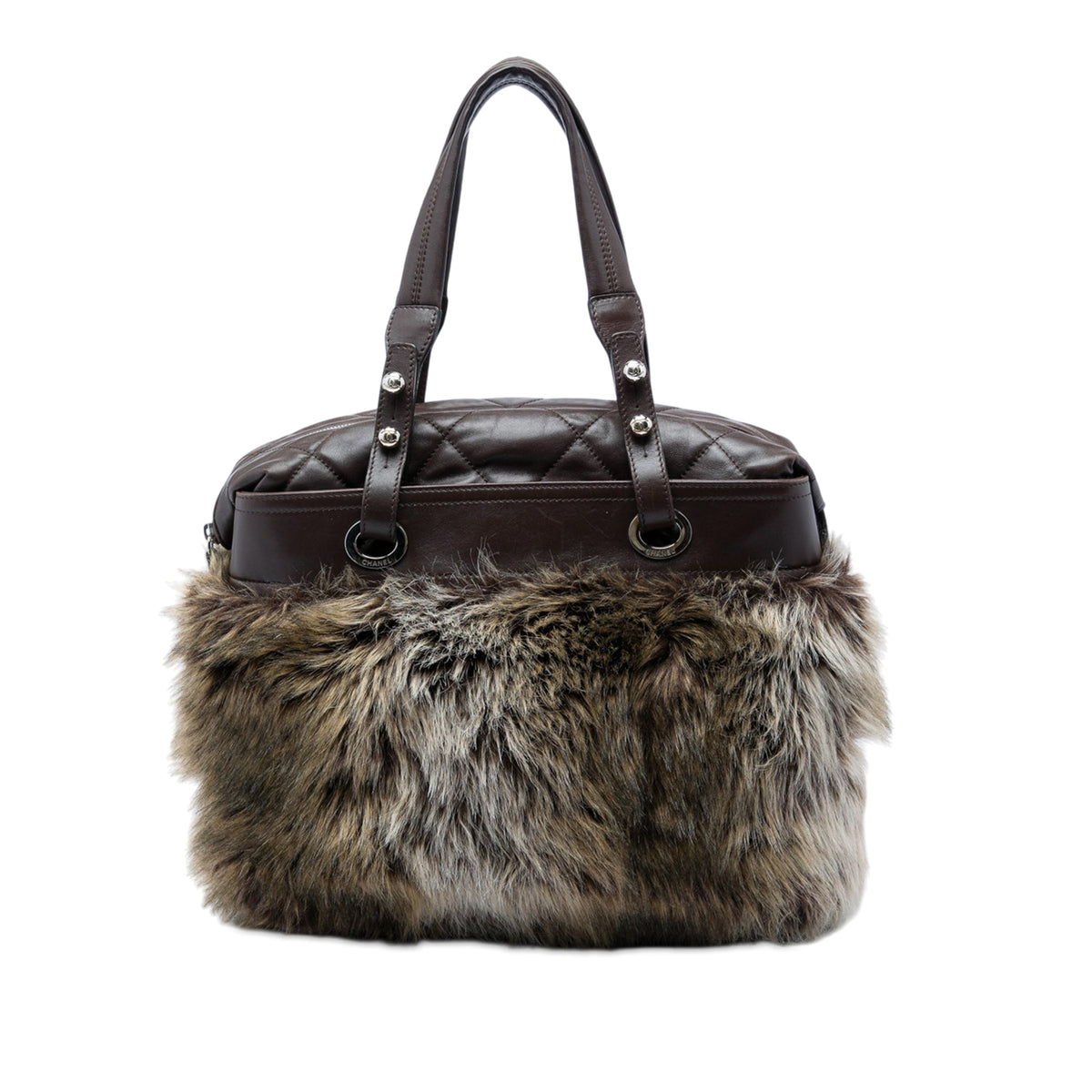 Chanel Paris Biarritz Fantasy Faux Fur Tote — Brown
