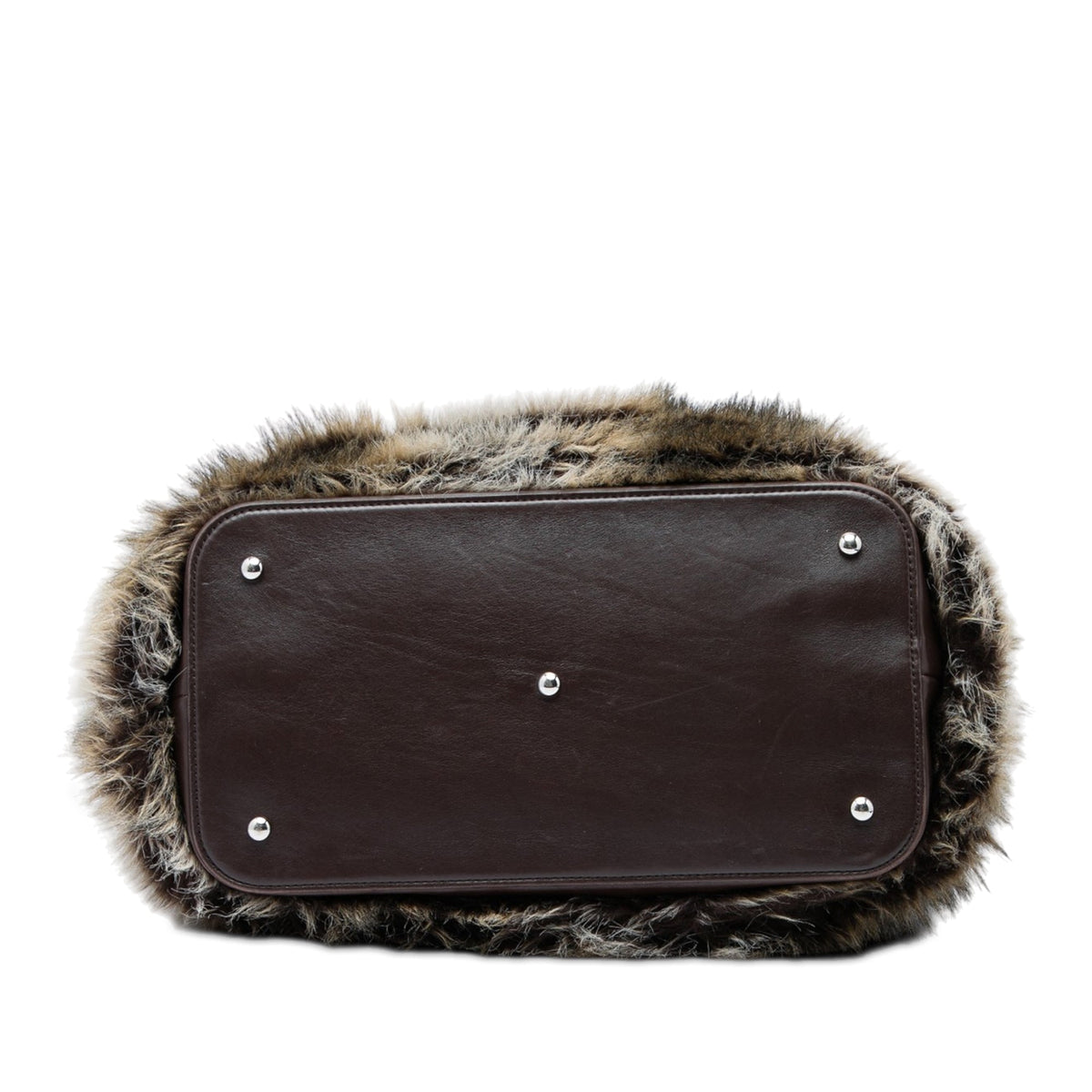 Chanel Paris Biarritz Fantasy Faux Fur Tote — Brown