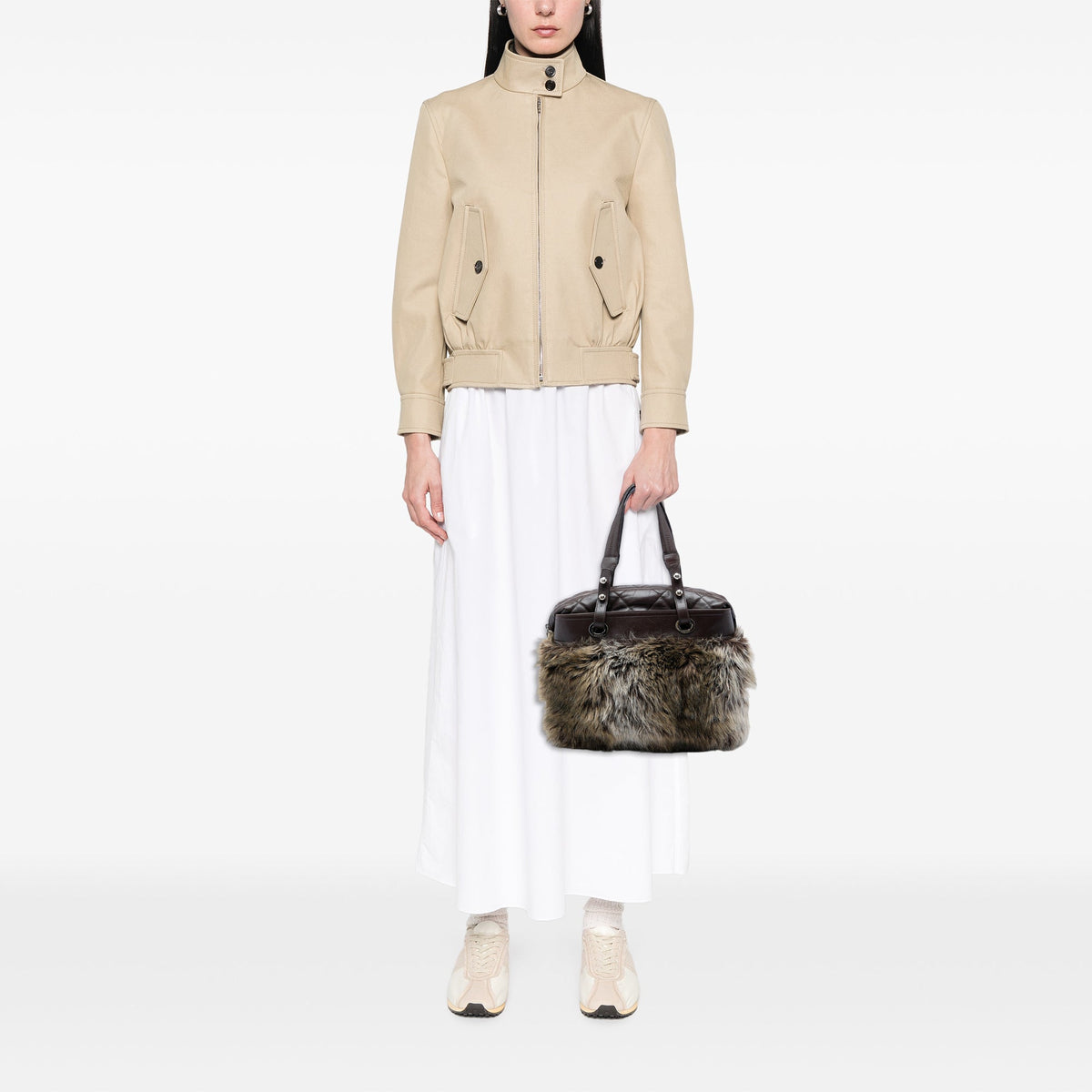 Chanel Paris Biarritz Fantasy Faux Fur Tote — Brown