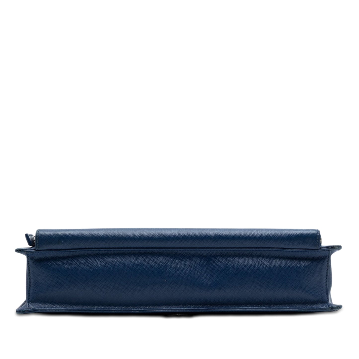 Prada Saffiano Cuir Travel Front Zip Pocket Briefcase