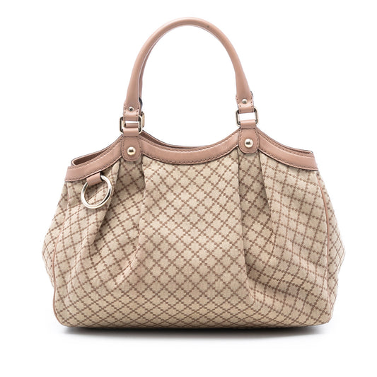Gucci Medium Diamante Canvas Sukey Tote
