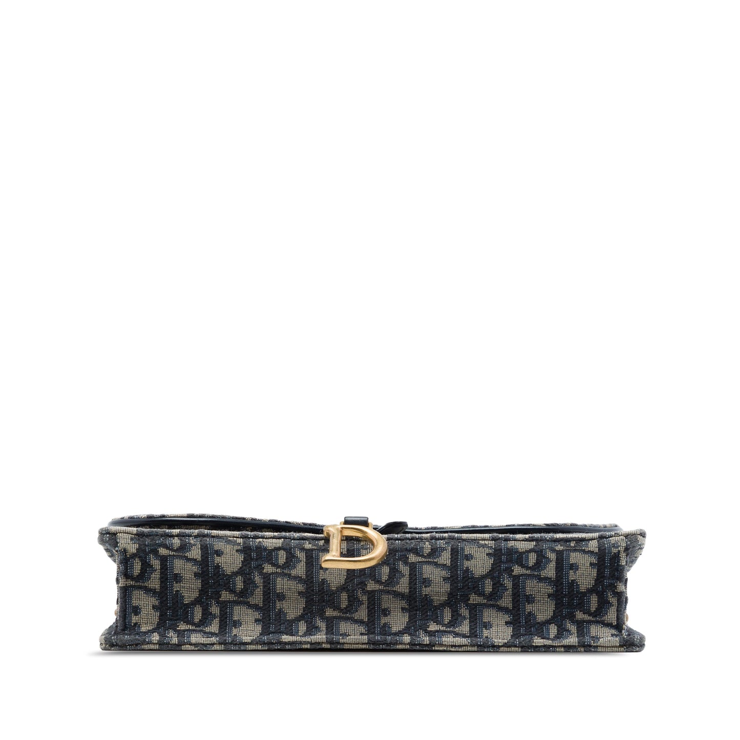 Dior Oblique Canvas Saddle Pouch Wallet on Chain