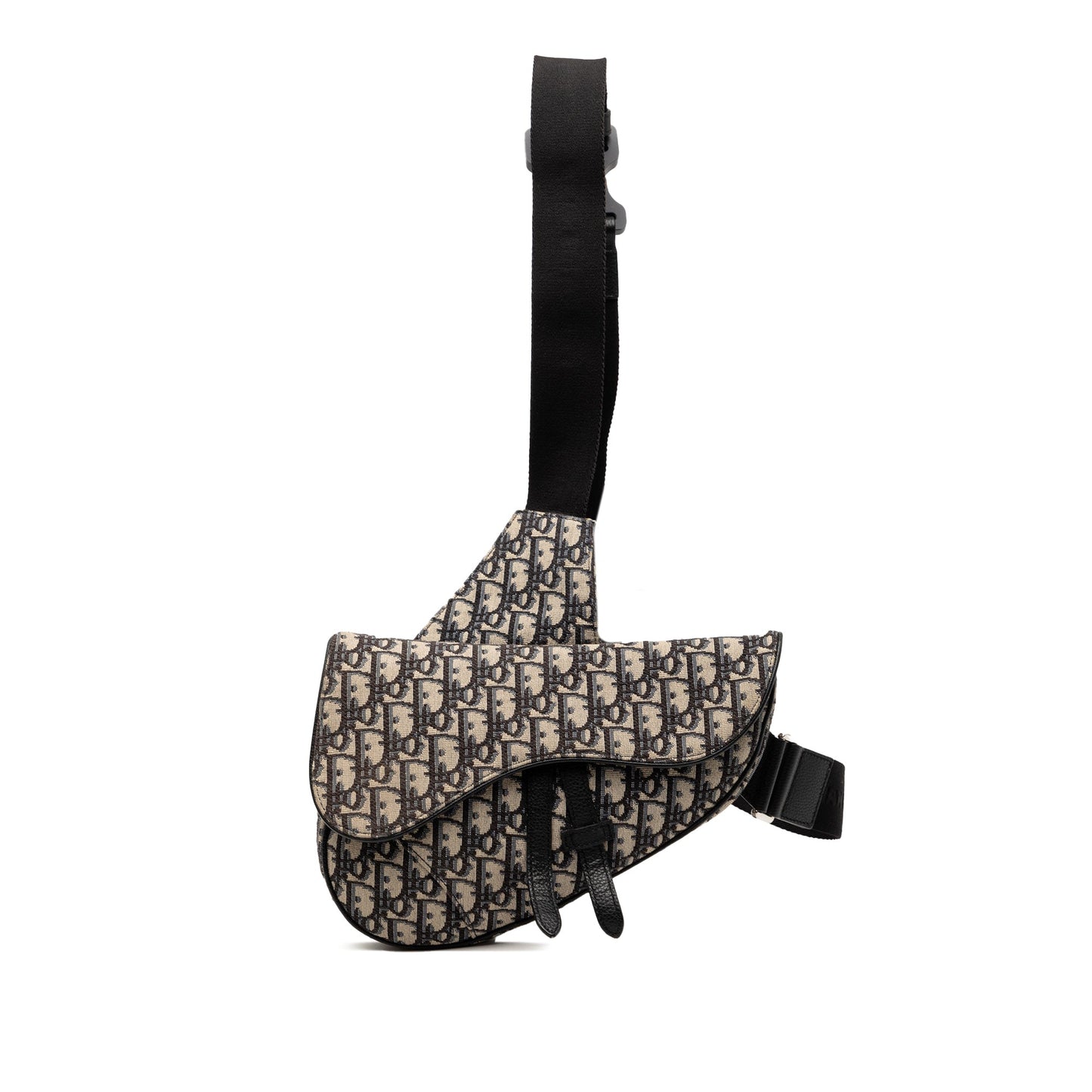 Dior Oblique Canvas Saddle Crossbody