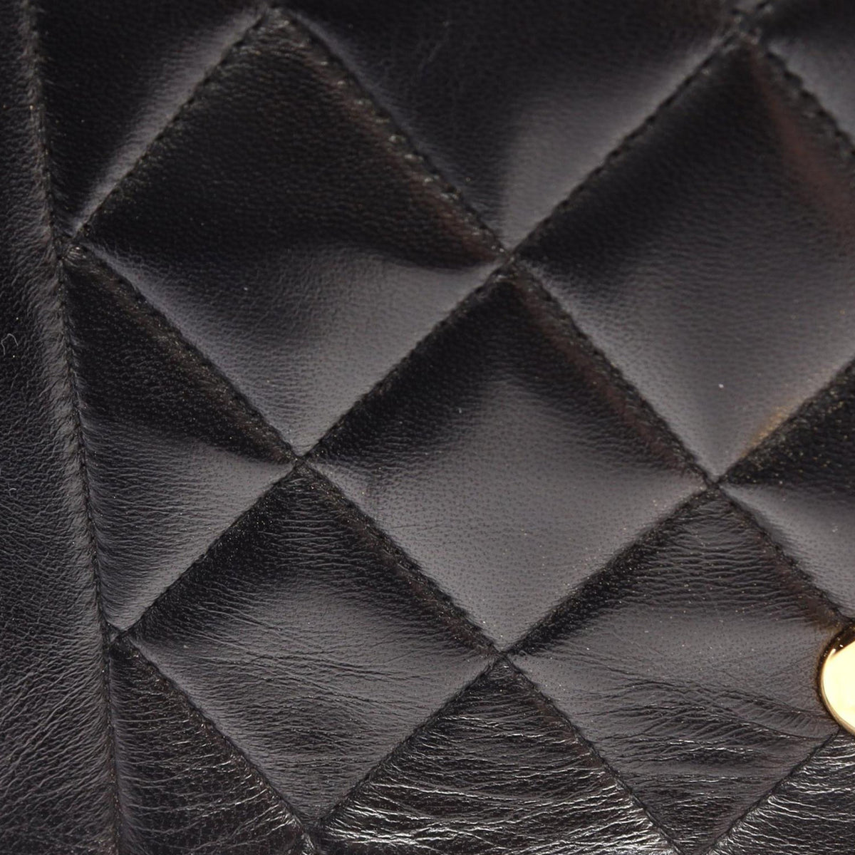 Chanel Small Lambskin Diana Flap — Black
