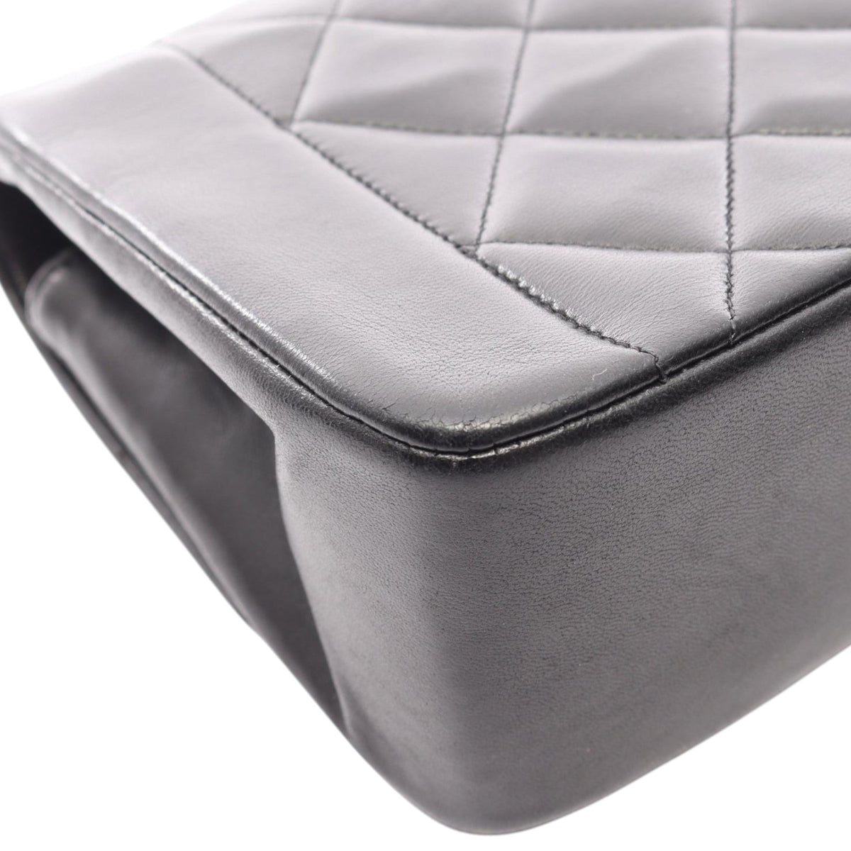 Chanel Small Lambskin Diana Flap — Black