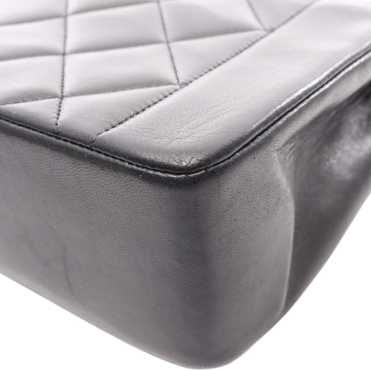 Chanel Small Lambskin Diana Flap — Black