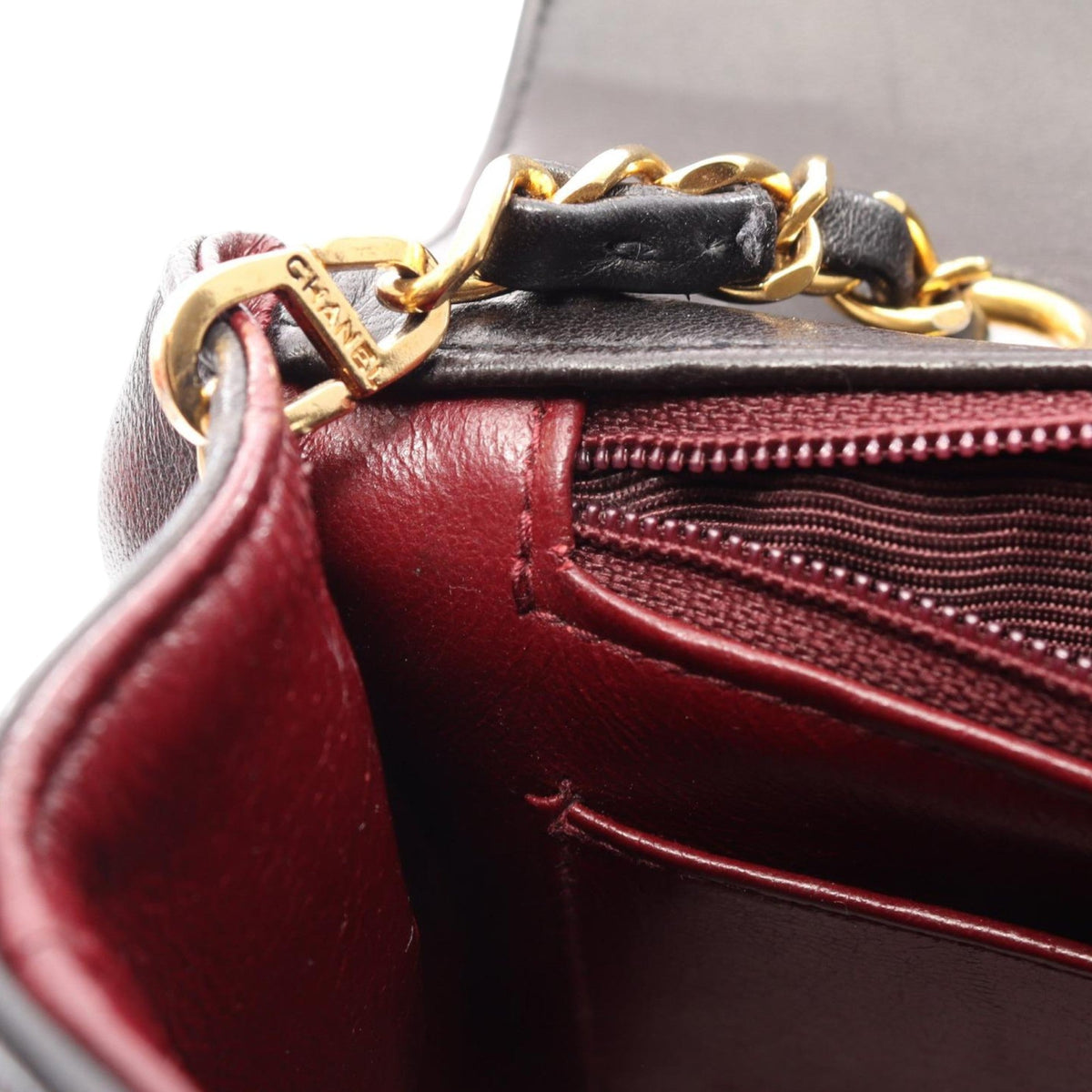 Chanel Small Lambskin Diana Flap — Black