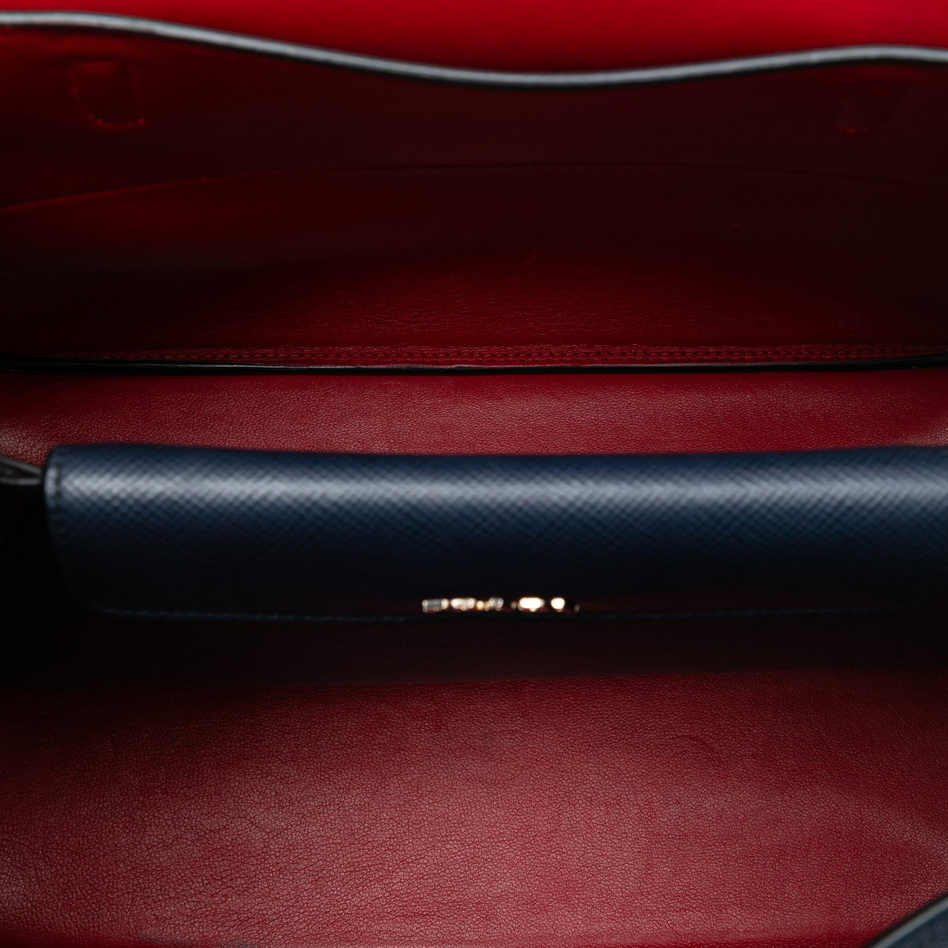 Prada Saffiano Cuir Double Turnlock Satchel