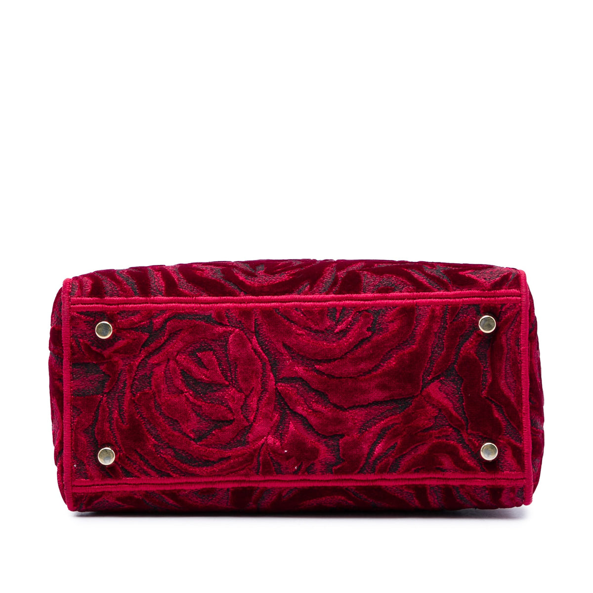 Dior Medium Embroidered Velvet Roses Lady D Lite