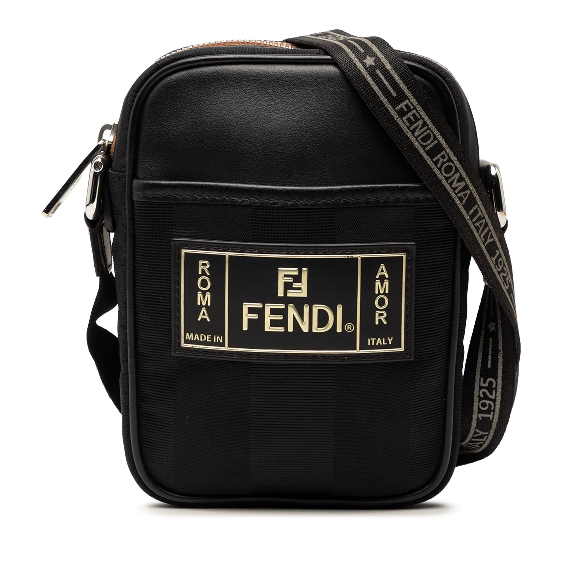 Fendi Small Pequin Nylon Roma Amor Messenger Bag