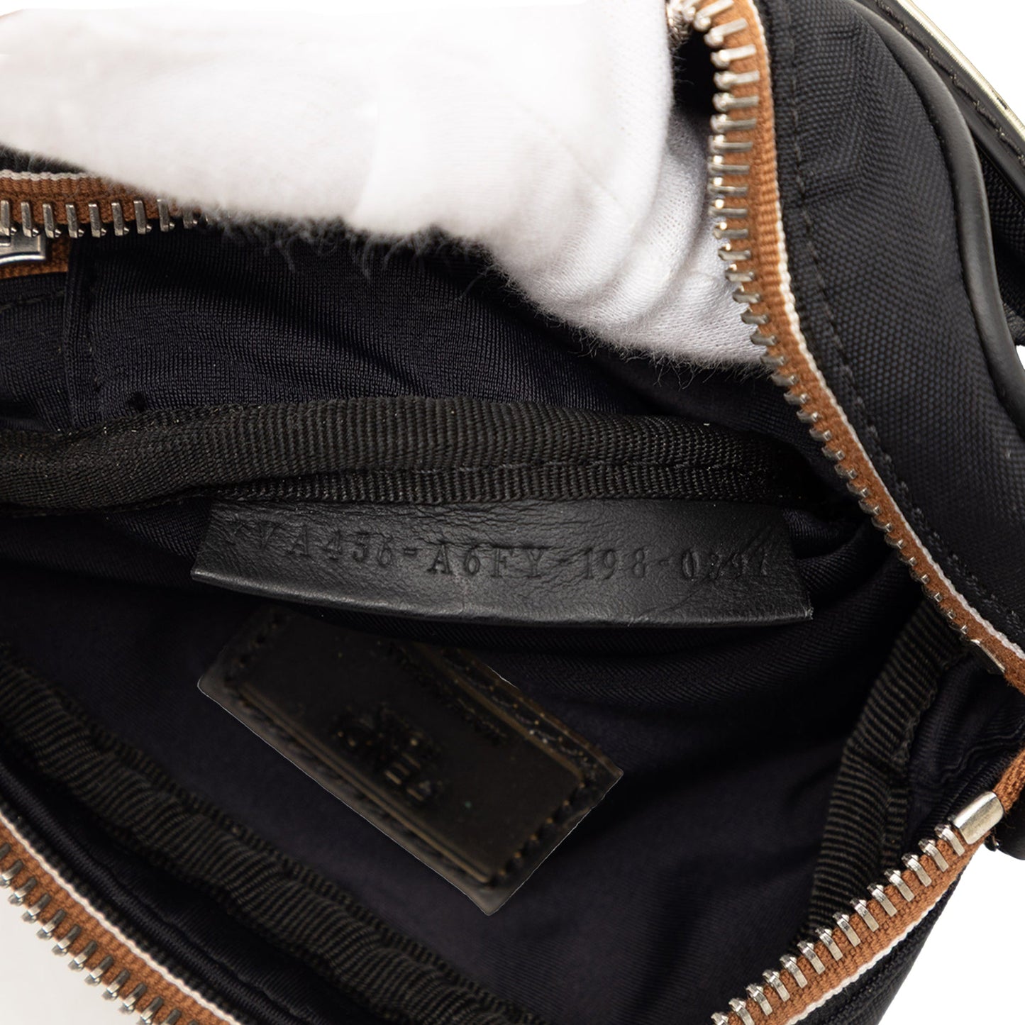 Fendi Small Pequin Nylon Roma Amor Messenger Bag