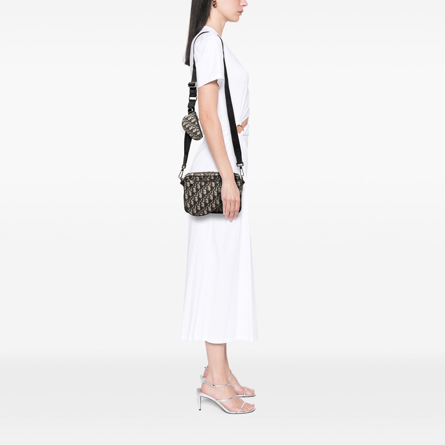 Dior Oblique Canvas Saddle Triple Pouch