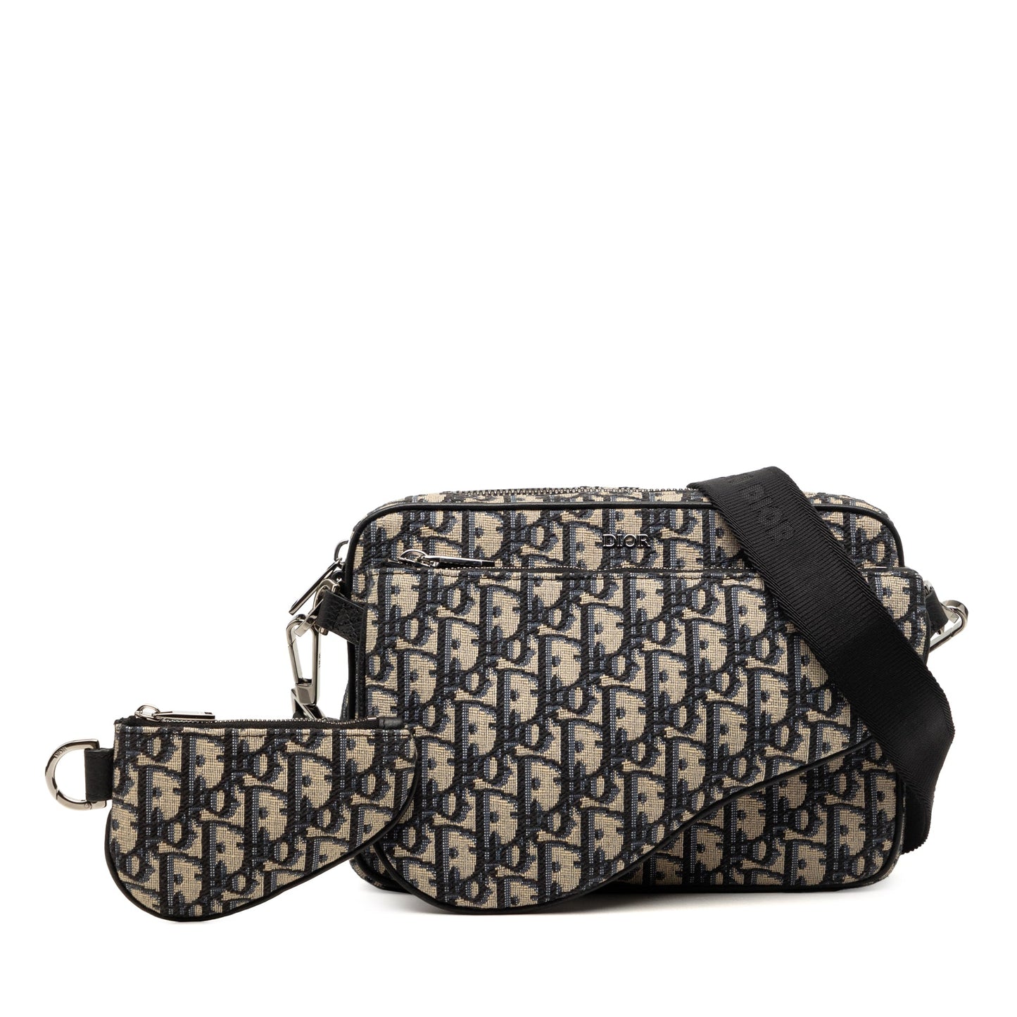Dior Oblique Canvas Saddle Triple Pouch