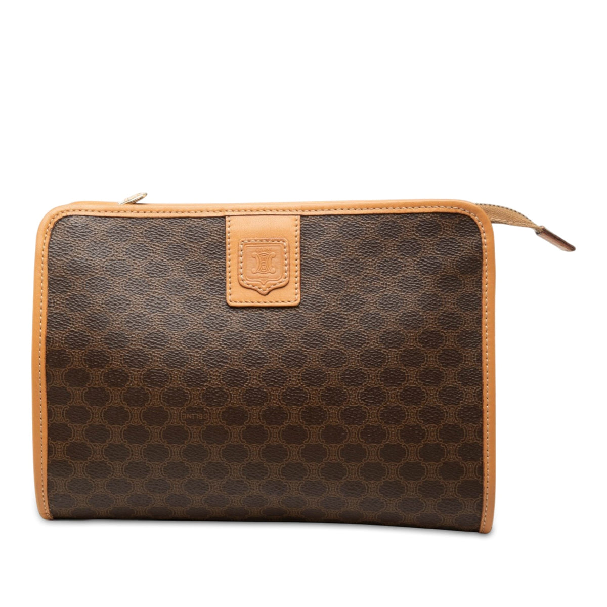 Celine Macadam Coated Canvas Clutch