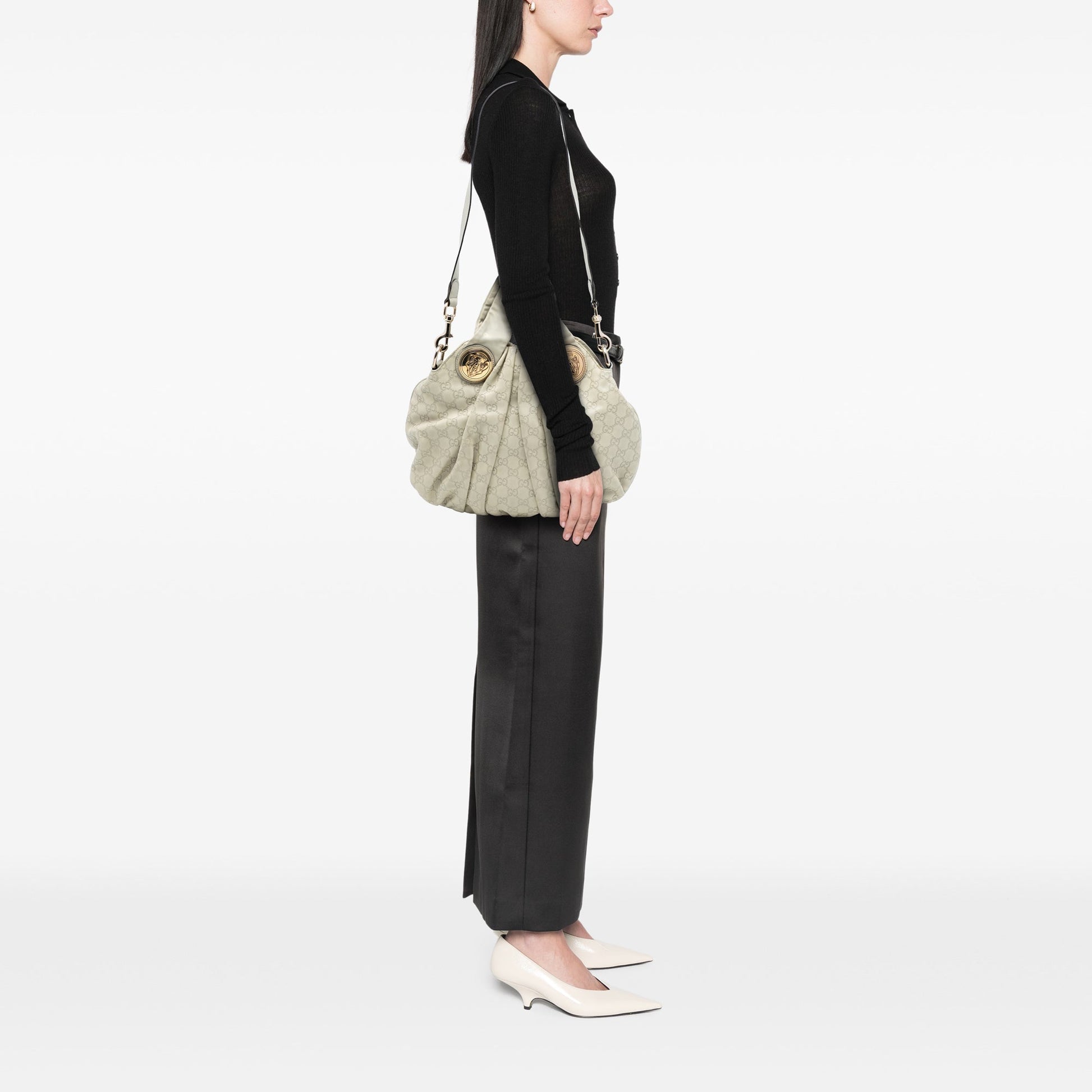 Gucci Medium Guccissima Hysteria Satchel