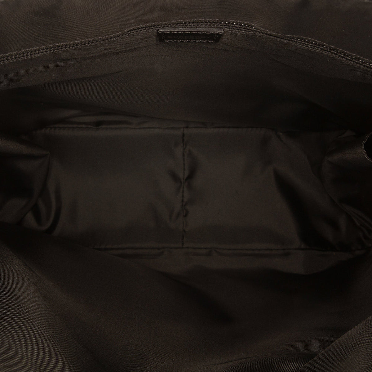 Burberry House Check Coated Canvas Flap Crossbody