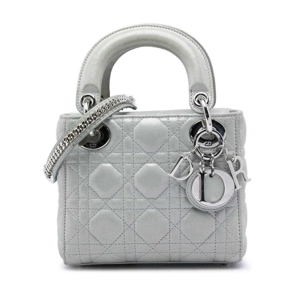 Dior Mini Iridescent Lambskin Cannage Lady Dior