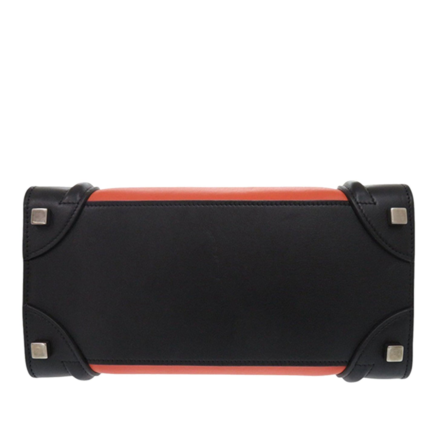 Micro Tricolor Leather Luggage Tote