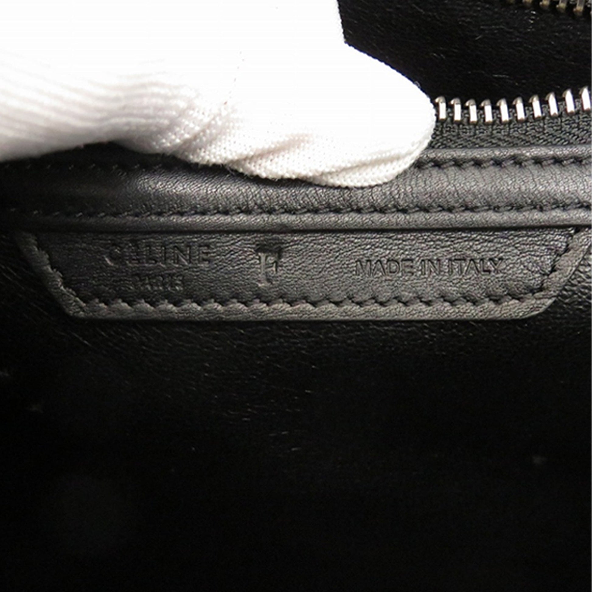 Micro Tricolor Leather Luggage Tote